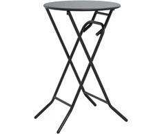 Sodo stalas Antracitas 50 x 50 x 72 cm metalas
