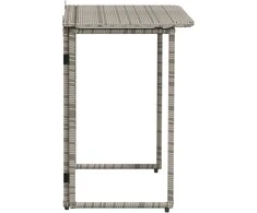 Sulankstomas sodo stalas Pilka 90x51x75 cm polirotango