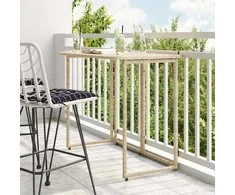 Sulankstomas sodo stalas Smėlio spalvos 90x51x75 cm Poly Rattan