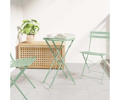 Bistro stalas Šviesiai mėtas Ø 50 x 71 cm Miltelinis plienas