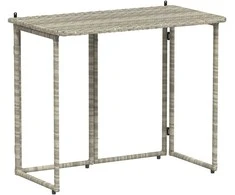 Sulankstomas sodo stalas šviesiai pilkas 90x51x75 cm