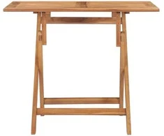 Sulankstomas sodo valgomojo stalas, 90x60x75cm, tikmedis