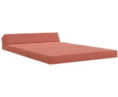 Sulankstomas Sofa-Lovas Čiužinys Raudona oranžinė