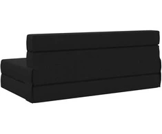 Sulankstomas Sofos Lova Juoda 152 x 86,5 x 60 cm Audinys