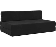 Sulankstomas Sofa-Lovas Čiužinys Juoda 152 x 86,5 x 60 cm