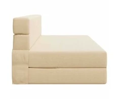 Sofa Sulankstomas Sofos Lova Kreminė 152 x 86,5 x 60 cm Audinys
