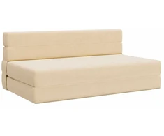 Sofa Sulankstomas Sofos Lova Kreminė 152 x 86,5 x 60 cm Audinys
