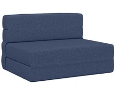 Sofa Sulankstomas Sofos Lova Mėlyna 100 x 80 x 60 cm Audinys