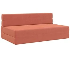 Sofa Sulankstomas Sofos Lova Raudona oranžinė 152 x 86,5 x 60 cm