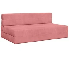 Sofa Sulankstomas Sofos Lova Rožinė 152 x 86,5 x 60 cm Audinys