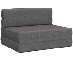 Sofa Sulankstomas Sofos Lova Šviesiai pilka 70 x 80 x 60 cm Audinys