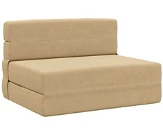 Sofa Sulankstomas Sofos Lova Žalias pilkas 100 x 80 x 60 cm Audinys