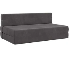 Sulankstomas Sofa-Lovas Čiužinys Tamsiai pilka