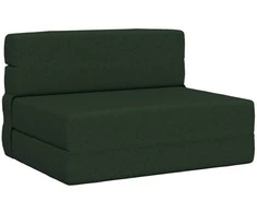 Sofa Sulankstomas Sofos Lova Tamsiai žalia 70 x 80 x 60 cm Audinys