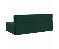 Sofa Sulankstomas Sofos Lova Tamsiai žalia 152 x 86,5 x 60 cm