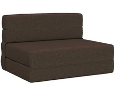 Sofa Sulankstomas Sofos Lova Taupe 100 x 80 x 60 cm Audinys