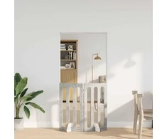 Sulankstomas šunų tvora 2 pcs Betono Pilka 100,5 x 38 x 90 cm