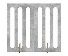 Sulankstomas šunų tvora 2 pcs Betono Pilka 100,5 x 38 x 90 cm
