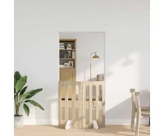 Sulankstomas šunų tvora 2 pcs Sonoma ąžuolas 100,5 x 38 x 90 cm