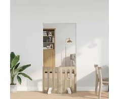 Sulankstomas šunų tvora 2 pcs Sonoma ąžuolas 100,5 x 38 x 70 cm