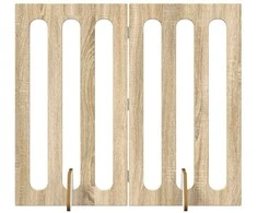 Sulankstomas šunų tvora 2 pcs Sonoma ąžuolas 100,5 x 38 x 90 cm