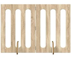 Sulankstomas šunų tvora 2 pcs Sonoma ąžuolas 100,5 x 38 x 70 cm
