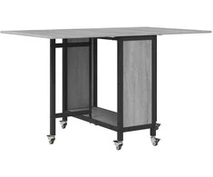Sulankstomas valgomojo stalas su ratukais 130 x 80 x 76,5 cm