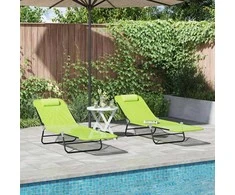 Sulankstomas gultas 2 pcs Žalia 182 x 55 x 85,5 cm Tekstilenas