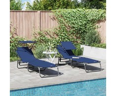 Sulankstomas gultas 2 pcs Mėlyna 190 x 57 x 81 cm Oksfordas
