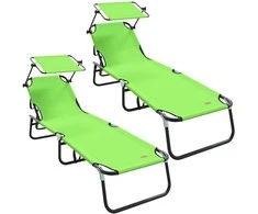 Sulankstomas gultas 2 pcs Žalia 190 x 57 x 81 cm Oksfordas