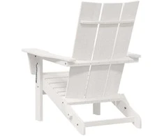 Sodo Kėdė 2 pcs Balta 80.5 x 74.5 x 92 cm Polietilenas