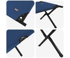 Sulankstoma Kempingo Lova 2 pcs Mėlyna 210 x 80 x 46 cm