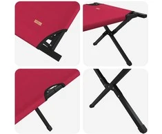 Sulankstoma Kempingo Lova 2 pcs Raudona 210 x 80 x 46 cm