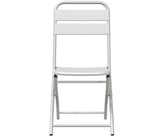 Sodo sulankstoma kėdė 2 pcs Balta 42 x 52 x 82cm