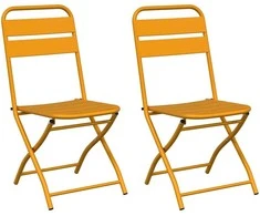 Sodo sulankstoma kėdė 2 pcs Garstyčių 42 x 52 x 82cm