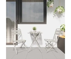 Sodo sulankstoma kėdė 2 pcs Smėlio 42 x 52 x 82cm