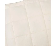 Sunki antklodė, šviesi kreminė, 140x200cm, audinys, 10kg