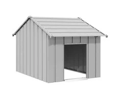šunų namelis su stogu 83x130x85 cm cinkuoto plieno