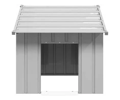 šunų namelis su stogu 83x130x85 cm cinkuoto plieno