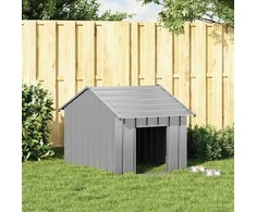 šunų namelis su stogu 83x130x85 cm cinkuoto plieno