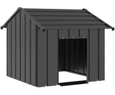 šunų namelis su stogu 85x107x81 cm cinkuoto plieno