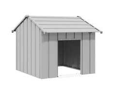 šunų namelis su stogu 85x107x81 cm cinkuoto plieno