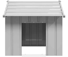 šunų namelis su stogu 85x107x81 cm cinkuoto plieno