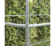 Šunų narvas 3 pcs Sidabro 6 x 2 x 2 m Galvanizuotas plienas
