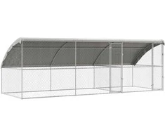 Šunų narvas 3 pcs Sidabro 6 x 2 x 2 m Galvanizuotas plienas