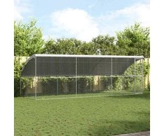 Šunų narvas 3 pcs Sidabro 6 x 2 x 2 m Galvanizuotas plienas