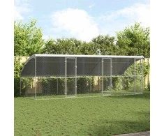 Šunų narvas 3 pcs Sidabro 6 x 2 x 2 m Galvanizuotas plienas