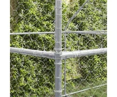 Šunų narvas 4 pcs Sidabro 8 x 2 x 2 m Galvanizuotas plienas