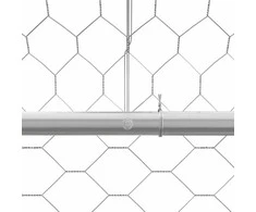 Šunų narvas 4 pcs Sidabro 8 x 2 x 2 m Galvanizuotas plienas