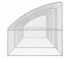 Šunų narvas 4 pcs Sidabro 8 x 2 x 2 m Galvanizuotas plienas